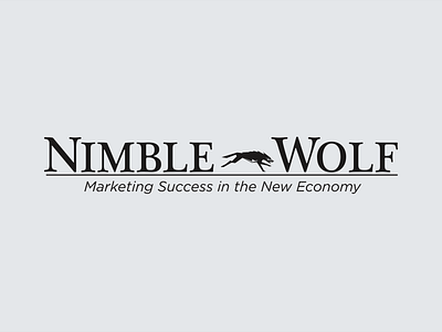 Nimblewolf Marketing Logo Design boston branding design graphic design illustration logo marketing