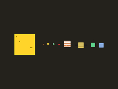 Square System design illustration space art