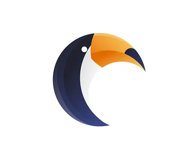 Toucan Bird branding concept design flat gradient color graphic design icon illustration logo logo 3d modern logo design vector