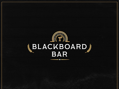 Black Board Bar bar illustrator logo photoshop