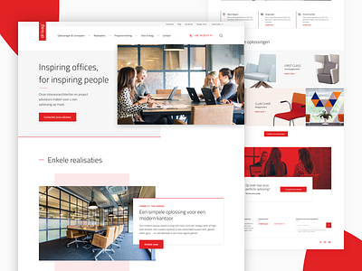 Office Inspirators furniture interior layout light responsive type typogaphy ui ux web web design webdesign website