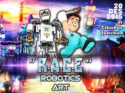 Poster Lomba 255 adobe photoshop cc art board design media promo poster collection poster event robotics