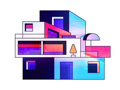 House bold exploration house modern vibrant vibrant colors