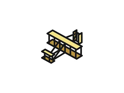 Wright flyer graphic design graphics icon icon design iconaday illustrator plane plane icon sketch vectober vector vector art wright brothers wright flyer