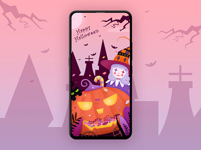 Halloween color halloween illustration