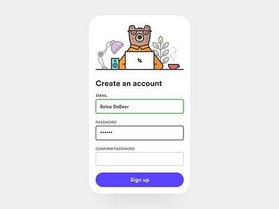 Daily UI 001 create account daily ui daily ui 001 dailyui design interface sign up ui ux