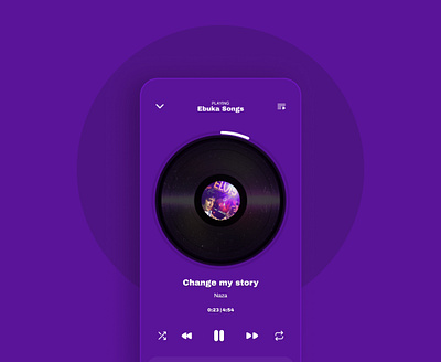 Music player interface - Grooveup update mobile music ui uiux