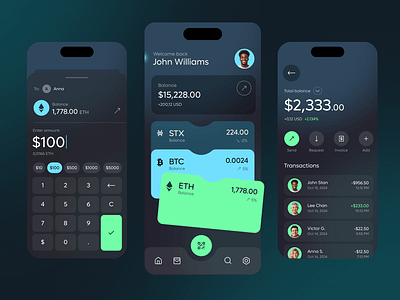 Crypto Banking App design graphic design motion graphics ui ux design