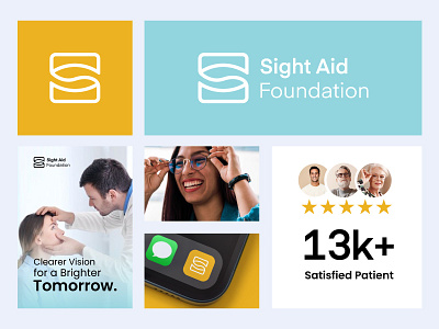 Sight Aid Foundation – Branding & Logo Design brand identity design branding brandmark eye care branding eye care logo eye logo and brand identity graphic design logo logo design s eye logo s letter logo