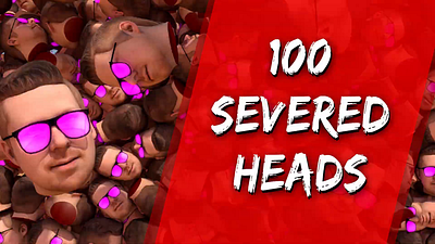 One Hundred Severed Heads 100 3d 3d modeling animated animation c4d heads motion graphics