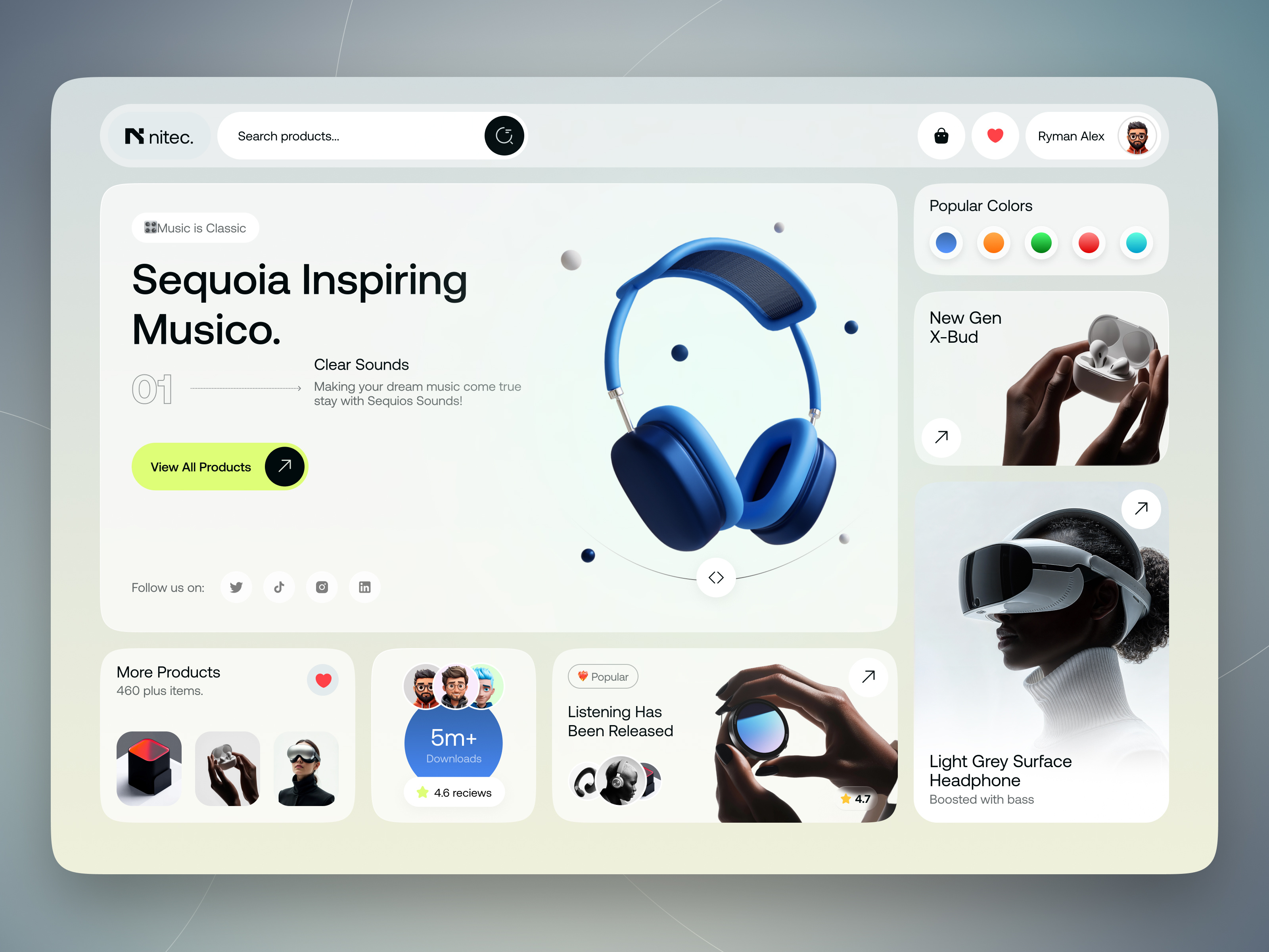 Example of Ecommerce website : Header Exploration