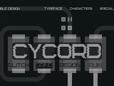 CyCord fonts graphic design typeface typography