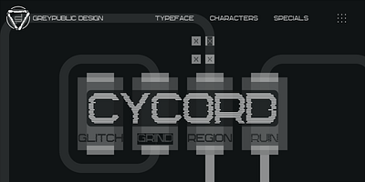 CyCord fonts graphic design typeface typography