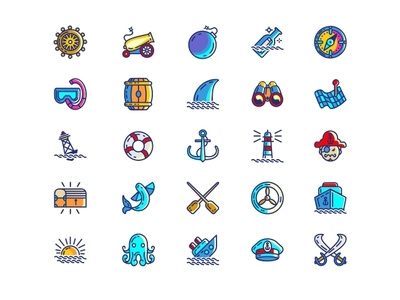 pirate icon set icon iconography iconpack icons iconset iconweb interaction set web