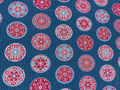 Christmas is coming blue christmad design fabric navy blue pattern pattern design seamless snowflakes vector