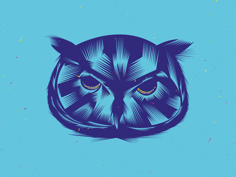 Zzzzzz..... Owl Zzzzzz..... animal animation bird design fun funny hypnotic hypnotize illusion illustration optical optical illusion owl psychadelic