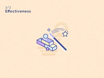 Effectiveness icon 3/3 about us app design effective effectivemess flat icon illustrative kid kids kindergarten lego magic noise sketch ui wand website