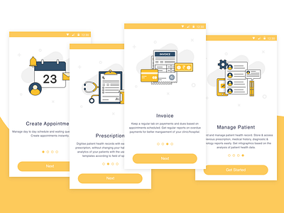 Onboarding Screen for HealthAapp design dribble illustration sketch typography ui uidesign ux vector
