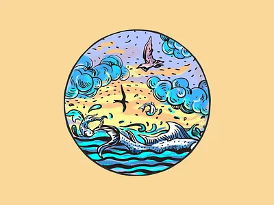 Attraction art design dribbble graphic icon iconography identity illustration logo retro sketch texture vector vintage