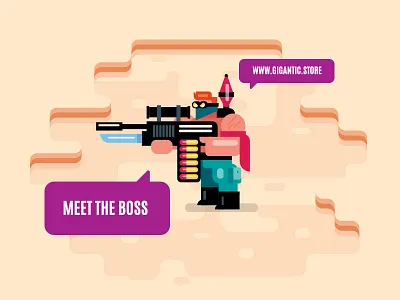 Boss form Flat Game Design art cartoon character character design characters design flat flat design game game art game assets game characters game design illustration illustrator man people person vector vector art