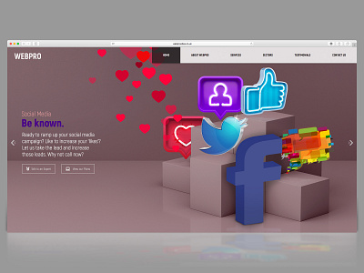 Slideshow Socialmedia digital design graphic design ui design