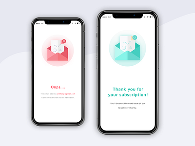 Newsletter Subscription app design design design ui empty space empty state mobile app mobile app design mobile ui mobile ui design mobile ux mobile ux design newsletter newsletter design ui uidesign user experience user interface ux design web ui