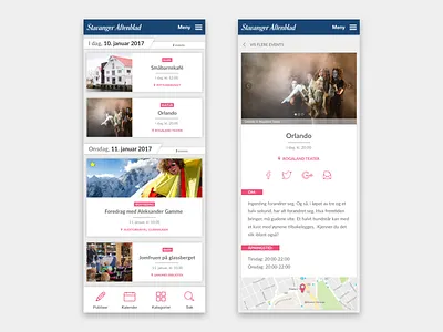 Events Calendar app calendar design details page event app events list list view ui ux web