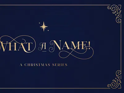 Christmas Sermon Series blue christmas church classic dark david detailed gold holiday leaf midnight ornate religious series sermon star title