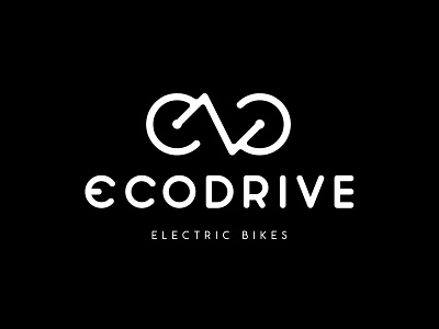 Eco Drive Logo branding e bike eco eco friendly ecology ed electric electric vehicle eskader fre lemmens identity letter combo logo logo design logomark mono line mono weight monogram monogram logo stationery