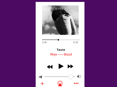 Music Player. 9/100 apple music dailyui 009 design mobile music music player ui