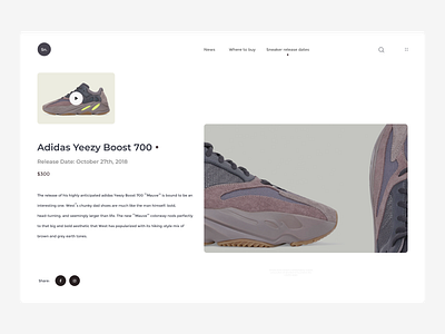 Sneakers concept website branding design logo minimal ui ux vector web