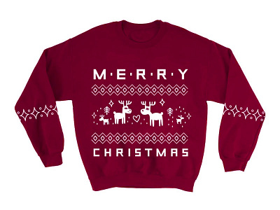 Not-Ugly Christmas Sweater branding christmas design digital drawing graphic design illustration sweater textile textile pattern vector