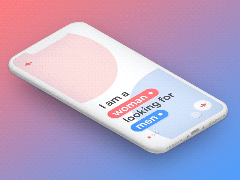 Dating App Onboarding #dailyui app animation dating design app flat flat design flow invision invision studio invisionstudio minimal motion onboarding sketch studio ui