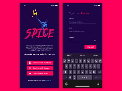 Daily UI Challenge #001 - Sign Up adobe xd color dailyui 001 design sign up ui