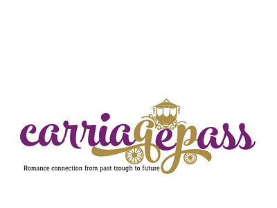 carriagepass identity illustration logo vector