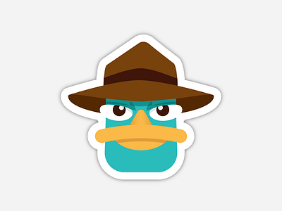 Perry the Platypus Sticker illustration sticker