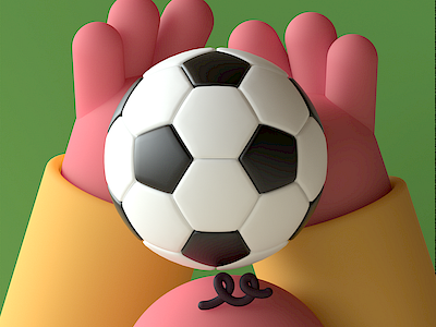 Football 3d abstract characterdesign cinema4d design illustration