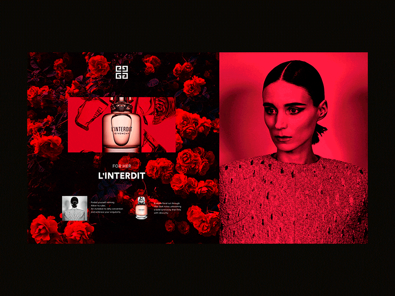 Givenchy Perfumery Shop animation art design grid interaction interface layout minimal motion perfume perfumes typography ui ux web webdesign website