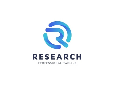 Research R Letter Logo abstract circle colorful communication creative data development digital dynamic gaming identity letter logo marketing media pixel r r letter software solution