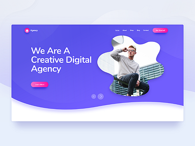 Agency Slide agency agency slider design drawing illustration rezfelix slide slider ui web webdesign webdesign website wordpress