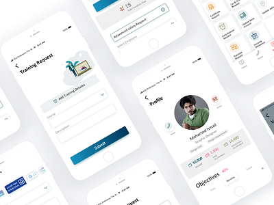 HR Mobile App design hr illustration ios mobile mobile app mobile app design product ui ui ux ux