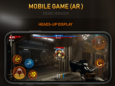 AR Game 2d ar demo game gamedev hud screen ui ukraine ux