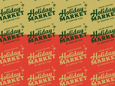 holiday market logo branding denver design holiday