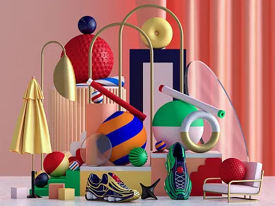 abstract' vibes #5. artwork. 3d 3d art 3d artist 3dart abstract cgi circles color colorful design digitalart dots geometry lines render shapes sphere texture triangles vray