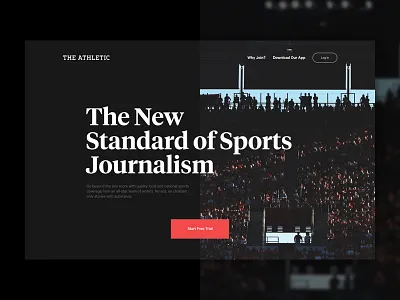 The New Standard in Sports Journalism homepage sports web