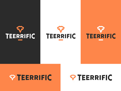 Teerific Logo Concept apparel branding clothing color design fashion icon logo shirt design typography vector