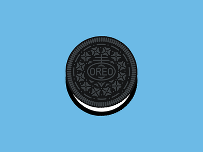 Oreo cookie cartoon cookie illustration inkscape minimal oreo svg vector