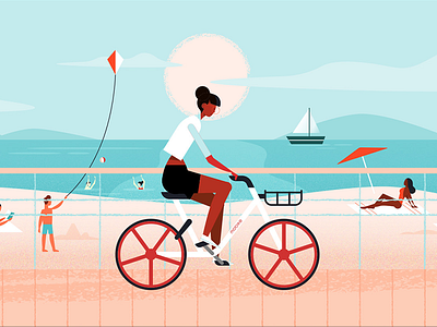 Mobike: Animation Explainer 2d 2d design animation 2d brand colour explainer explainer animation gradient illustration motion graphics technology vector