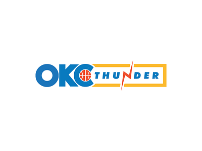 Custom OKC Thunder lock up design graphic design logo logo design okc oklahoma oklahoma city thunder tulsa