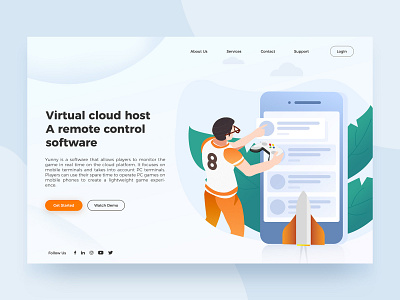 Cloud Vpn Illustration app cloud color game app illustration ui